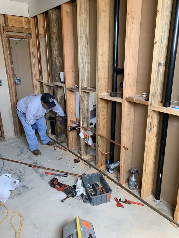 Commercial rough-in plumbing for Water Heater Replacement in Norwich
